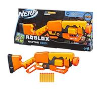 NERF Roblox Adopt Me!:Bees! Lever Action Dart Blaster, Rotating 8-Dart Drum, 8 Elite Darts, Code to Unlock Virtual Items in the Game