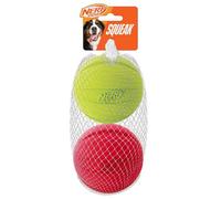 Nerf Squeak Ball 4.25" 2/Pkg-Green & Red
