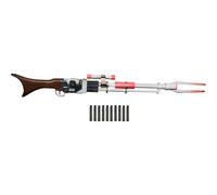 Nerf Star Wars Amban Phase-pulse Blaster, The Mandalorian, Scope with Illuminated Lens, 10 Nerf Darts, Blaster Sounds, 50.25 Inches Long F2901EU4