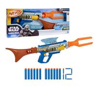 Nerf Star Wars The Mandalorian Blaster, Scope, Barrel, Dart Storage Stock, 2 Nerf Elite Darts, Kids Gifts, Ages 8+