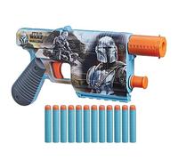 NERF Star Wars The Mandalorian Dart Blaster, 12 Elite Darts, Internal Clip, Toy Foam Blaster for 8 Year Old Boys & Girls & Up