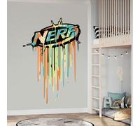 Nerf Sticker - Dripping Logo Decal Wall Art (60cm Height x 45cm Width)