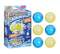 Nerf Super Soaker Hydro Balls 6-Pack, Reusable Water-Filled Balls