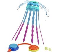 Nerf Super Soaker Stomp & Soak Water Toy| Jellyfish Launches Into the Air & Sprays Water | Attaches to Garden Hose | Kids Outdoor Sprinkler Toys & Gifts | Ages 4+