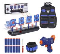 Nerf Target, Electronic Digital Target for Nerf Guns, Funny Gifts for 5-10 Year Old Boys, Outdoor Games, Garden Toys, Thanksgiving Gifts