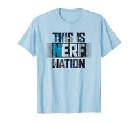 Nerf This Is Nerf Nation Blue Glitch T-Shirt