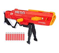 NERF Thunderhawk Nerf AccuStrike Mega Toy Blaster - Longest Nerf Blaster - 10 Official AccuStrike Nerf Mega Darts 10-Dart Clip Bipod