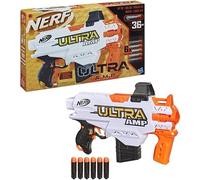 Nerf Hasbro Ultra Amp Motorised Blaster, 6-Dart Clip, 6 Ultra Darts, Only Compatible Ultra Darts, Multicolor, 28.6 x 27.3 x 45.1 cm, N-A