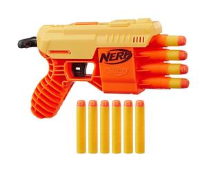 Nerf Yellow-Orange Alpha Strike Fang QS-4 Dart Blaster