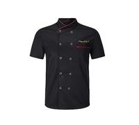 Nergaebe Personalized Chef Coat Short Sleeve Food Service Chef Jacket Custom Restaurant Work Uniform Shirt for Men Women