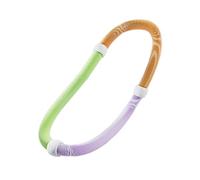 nerhemg Weighted Fitness Hoop,Portable Soft Waist Hoop Exercise Equipment For Home Use,Slimming Ring for Men Women Office Gym Yellow S