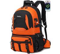 NerIion Nerlion 40L Hiking Backpack Travel Backpack Camping Waterproof Lightweight Backpack Hiking Daypack Laptop Backpack, Orange, 40L US, Hiking Backpack