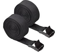 Nerissa 2 Pcs Ratchet Tie Down Straps Heavy Duty Lashing Straps 3m x 25mm Adjustable Tensioning Belts Load Securing Straps Roof Rack Straps with Buckle for Motorcycle, Vans, Luggage, Cargo