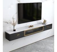Nero 150cm Wall Mounted Floating TV Console - Stylish Media Stand & Small Entertainment Center with Storage for Home Office, Space-Saving Design, Modern Home Decor