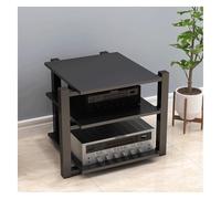 Nero 3-Tier AV Ma Stand Thickened Wooden o-Video Shelving Stable Steel e Ste Rack Open Conent Cabinet for Home Theater System