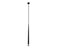 Nero 3W LED Cone Pendant Light Aluminum Long Tube Hanging Lamp Rust-Resistant Cylindrical Lantern Modern Indoor Ceiling Fixture for Home Decor