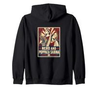 Nero And Poppaea Sabina Ancient Rome Drama Zip Hoodie