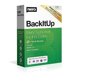 Nero BackItUp Box with Download Link - Automatic Backup Software | Cloud Backup, Restore, Data Recovery & Encryption | Lifetime Licence | 1 PC | Windows 11/10