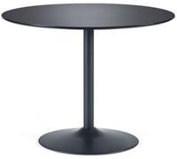Nero Black 2 Seater Round Dining Table - 100cm