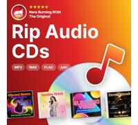Nero CD Ripper Software | Convert Audio CDs to MP3, FLAC, AAC, WAV | Digitise Music with Gracenote Recognition | Burning ROM Technology | Lifetime Licence | 1 PC | Windows 11/10/8/7