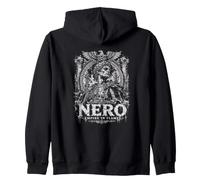 Nero Empire In Flames Ancient Roman Emperor Zip Hoodie