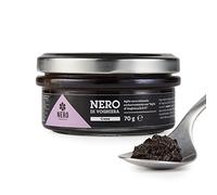 NERO FERMENTO NV Black Garlic Spreadable Cream made with Garlic of Voghiera D.O.P. 70 g Made in Italy, Rich in Antioxidants Without Preservatives, Excellent on croutons, breadsticks or to flavor pasta
