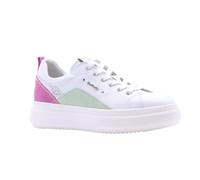 Nero Giardini E409910D Women's Leather and Suede Sneakers, White, 7 UK