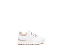 Nero Giardini E512884D Women's Leather and Technical Trainers, Bianco Platino, 3 UK