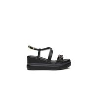 Nero Giardini E615953D Women's Leather Sandals, Black, 8 UK