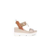 Nero Giardini E616066D - Women's sandals in leather and technical material, 675 g, 4 UK