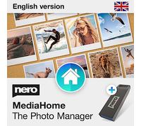 Nero MediaHome Media Manager on USB Stick | Organise Photos, Music & Videos with AI | Create Slideshows, Play Media & Stream Across Devices | Lifetime Licence | 1 PC | Windows 11 / 10 / 8 / 7