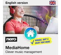 Nero MediaHome Music Manager | Organise & Play Music | Recognise Songs, Import Audio CDs & Create Playlists | Lifetime Licence | 1 PC | Windows 11 / 10 / 8 / 7