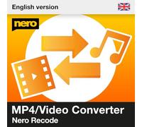 Nero Recode | MP4 Converter Software | Convert DVDs to MP4 or MP3 | Video & Audio Converter for MP4, AVI, MOV, WAV, FLAC | HEVC 8K Support | Lifetime Licence | 1 PC | Windows 11 / 10 / 8 / 7