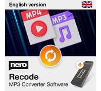 Nero Recode on USB Stick | Audio & Video Converter | Convert MP3, MP4, WAV, FLAC, AVI, MOV | DVD to Digital | HEVC/H.265 Support | Lifetime Licence | 1 PC | Windows 11/10/8/7