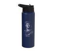 Nero Roman Emperor Portrait Ancient Rome Icon Stainless Steel Insulated Water Bottle