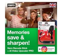 Nero - Save and Restore Your Memories | VHS Video Grabber + SCART Adapter + AI Video Upscaler Unlimited | Convert and Enhance VHS, Hi8, Super 8 to HD/4K | 1 PC | Windows 11/10