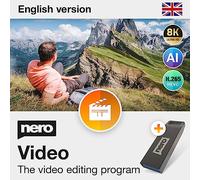 Nero Video 2026 on USB Stick | Video Editing Programme | Create & Edit Videos & Slideshows | 8K/4K/HD | Motion Tracking, Green Screen & PiP | Lifetime Licence | 1 PC | Windows 11/10/8/7