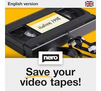 Nero Video Cassette Rescue - Convert VHS, S-VHS & Hi8 to Digital | USB Capture Device + Nero Video Software | Easy Tape-to-PC Transfer | No Experience Needed | Windows 11/10