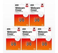 Nero Webcam Cover | Ultra-Thin 0.7 mm Camera Privacy Cover | Anti-Spy Slide Protector | Self-Adhesive | For Laptop, PC, MacBook, Tablet, Smartphone | Black | 10 Pack