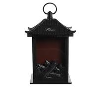 Neroyaner Fake Fireplace Fireplace Lantern 10.9x5.8x8.4 inch Flameless LED Battery Operated ＆ USB Desktop Simulation Portable Mini Style 2