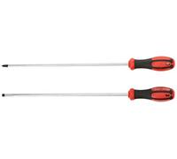 Nerrad Tools NTSDSXLR 2 Piece Extra Long Reach Screwdriver Set, Black/Red, 400 mm