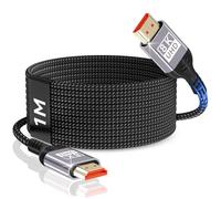 Nersligek 8K HDMI Cabel 1m, HDMI 2.1 Cabel 48Gbps 8K@60Hz, 4K@144Hz/120Hz 7680P eARC, HDR10, HDCP 2.2 & 2.3, Dolby Atmos for HDTV/Soundbar/PS5/Blu-ray Player/X-Box/Monitor