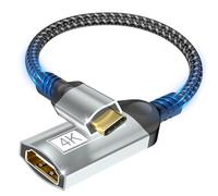 Nersligek USB C to HDMI Adapter, 4K@60Hz Thunderbolt 4/3 to HDMI Adapter, Type C to HDMI Converter HDR Compatible with MacBook iMac iPad Pro Air iPhone 16 15 Samsung Galaxy S24 Ultra