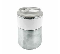 NERTHUS 1.5 Litre Capacity 18/8 Stainless Steel Double Wall Solids Thermos Flask Stainless Steel/White, 1500 ml