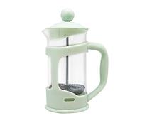 Nerthus FIH 794 French Plunger Coffee Maker, PP/Borosilicate Glass/SS, Green, 350 ml