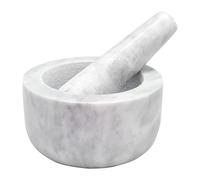NERTHUS FIH 896 White Marble Mortar Sturdy and Easy to Clean