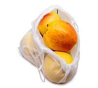 NERTHUS Set Recycled Plastic Grill, Reusable Food Bags for Fresh Products, 100%, 3 medidas