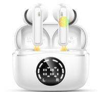 Nerunsa Wireless Earbuds Bluetooth Headphone, Bluetooth 5.4 Earphones Noise Cancelling, 48H Deep Bass Stereo Sound Earbud Wireless Headphone with 4 ENC Mic, Ear Buds Type C Fast Charge