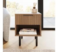 Gfw Nervata Lamp Table Oak/black
