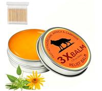 Nerve Relief Balm Original Arnica & Camphor Topical Cream, 3X Bálsamo De Alivio Msm, Fast Absorbing Warming Balm for Back, Knees, Shoulders & Muscle Comfort，1 Set：One